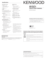 Kenwood M1GC7 User manual