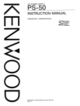 Kenwood PS-50 User manual