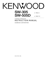 Kenwood SW-505D User manual