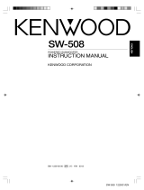 Kenwood SW-508 User manual