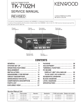 Kenwood TK-7102H User manual