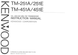 Kenwood TM451A/451E User manual