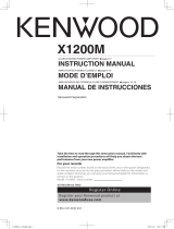 Kenwood X1200M User manual