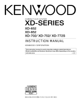 Kenwood XD-752 User manual