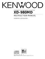 Kenwood XD-980MD User manual