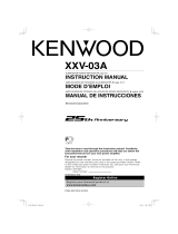 Kenwood XXV-03A User manual