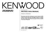 Kenwood Z920DVD User manual