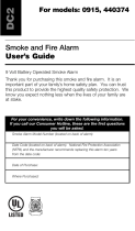Kidde 440374 User manual