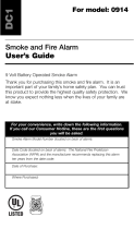 Kidde 0914 User manual