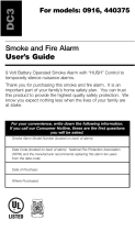 Kidde 916 User manual