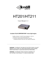 Knoll Systems HT211 User manual