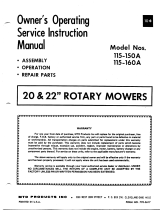 MTD 115-150A User manual