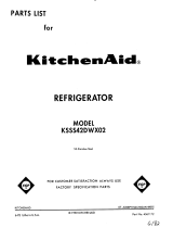 KitchenAid KSSS42DWX02 User manual