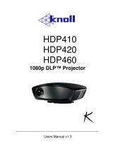 Knoll HDP410 User manual