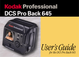 Kodak DCS PRO BACK 645 User manual