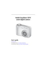 Kodak C875 - EasyShare 8MP Digital Camera User manual