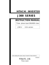 Hitachi J300 series User manual