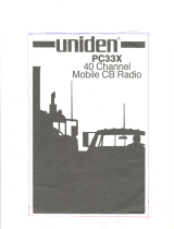 Uniden PC33X User manual