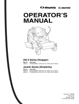Snapper RZT22500BVE2 User manual