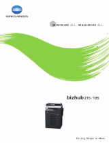 Konica Minolta 215 User manual