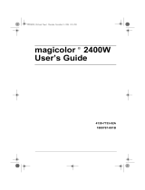 Konica Minolta 2400w User manual