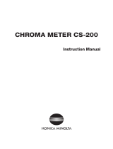 Konica Minolta CS-200 User manual
