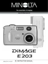Minolta Dimage E203 User manual
