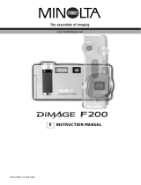 Konica Minolta DiMAGE F200 User manual