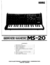 Korg MS-20 User manual