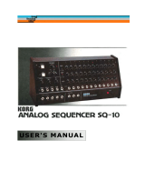 Korg SQ-10 User manual