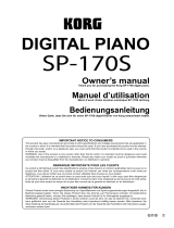 Korg SP170S User manual