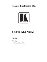 Kramer VA-15xl User manual