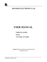 Kramer VP-721DS User manual