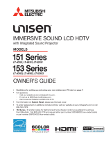 Mitsubishi Electric UNISEN LT-46153 User manual