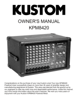 Kustom KPM8420 User manual