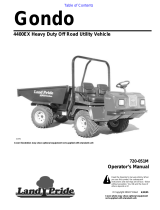 Land Pride Gondo 4400EX User manual