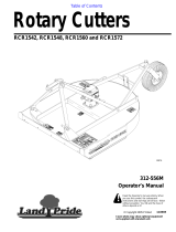 Land Pride RCR1572 User manual