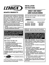 Lennox LMDVT-3328-CPM User manual