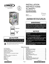 Lennox International Inc. DAVE LENNOX SIGNATURE COLLECTION GAS FURNACE User manual