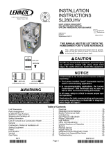 Lennox SL280UH070V36A User manual