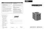Lennox HS27 User manual