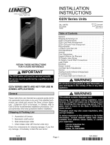 Lennox O23V-105 User manual