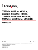 Lexmark X651 User manual
