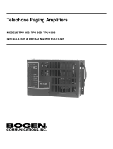 Bogen TPU-60B User manual