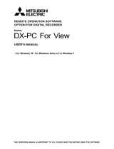 Mitsubishi Electric DX-PC for View User manual