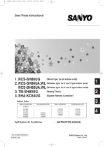 Sanyo RCS-SH80UA User manual