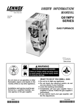 Lennox G61MPV Series User manual