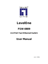 LevelOne 4+4 PoE Fast Ethernet Switch User manual