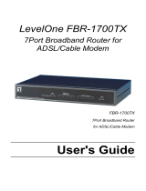 LevelOne FBR-1700TX User manual