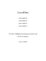 LevelOne FSW-1600FXC User manual
